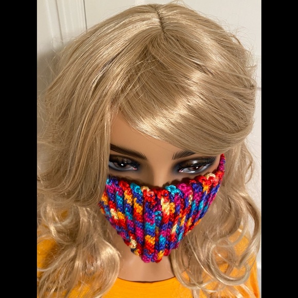 Hand-Knitted Face Mask - Picture 9 of 11